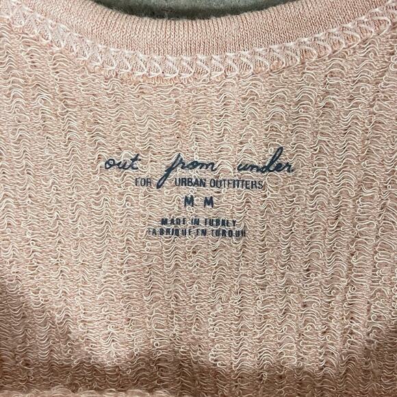 Urban Outfitters NWT Neutral Tan Size Medium Ribbed V Neck Cropped Tank Top - Picture 6 of 9